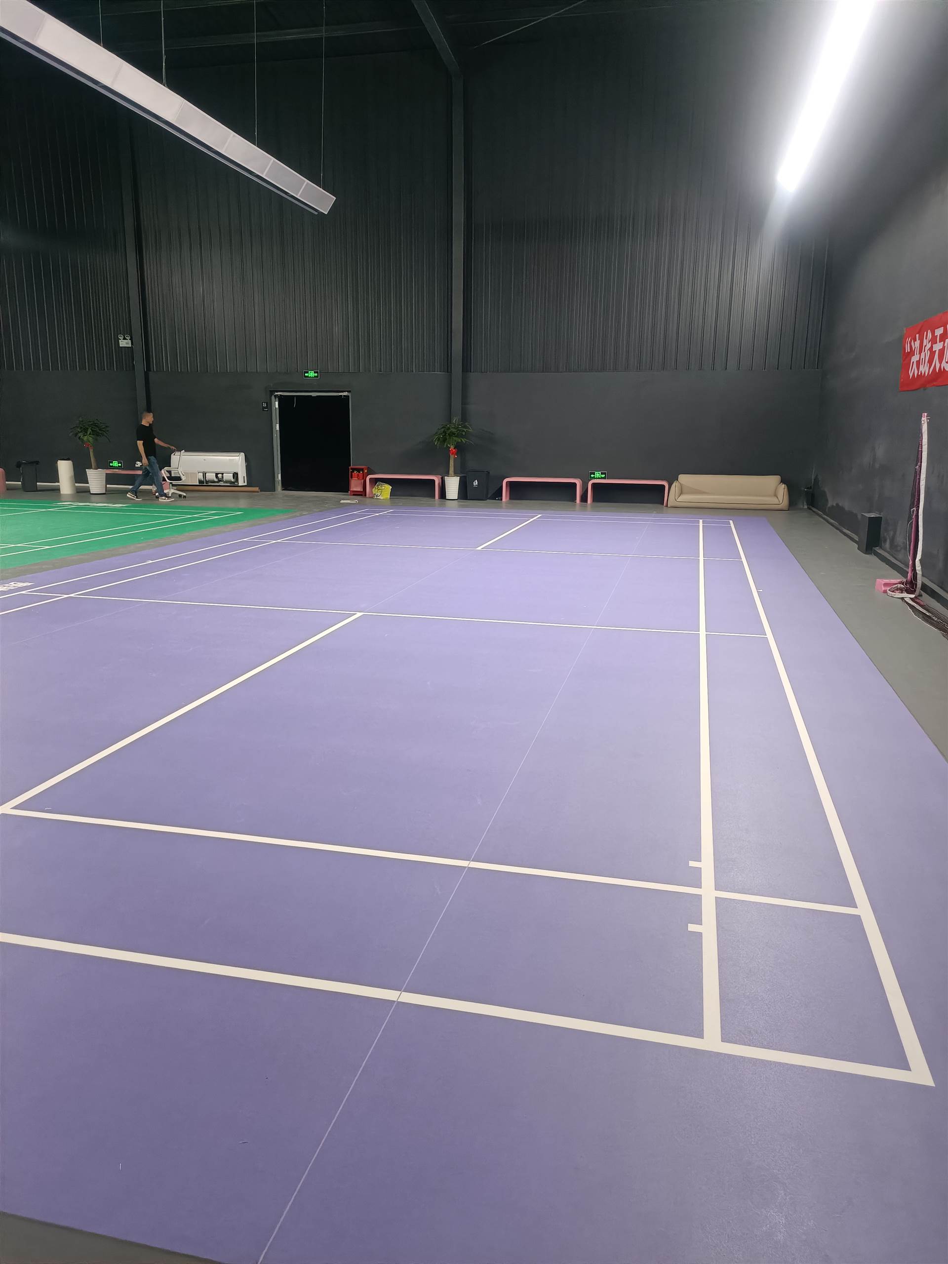 健身房運動地膠 定制球場防滑塑膠地板
